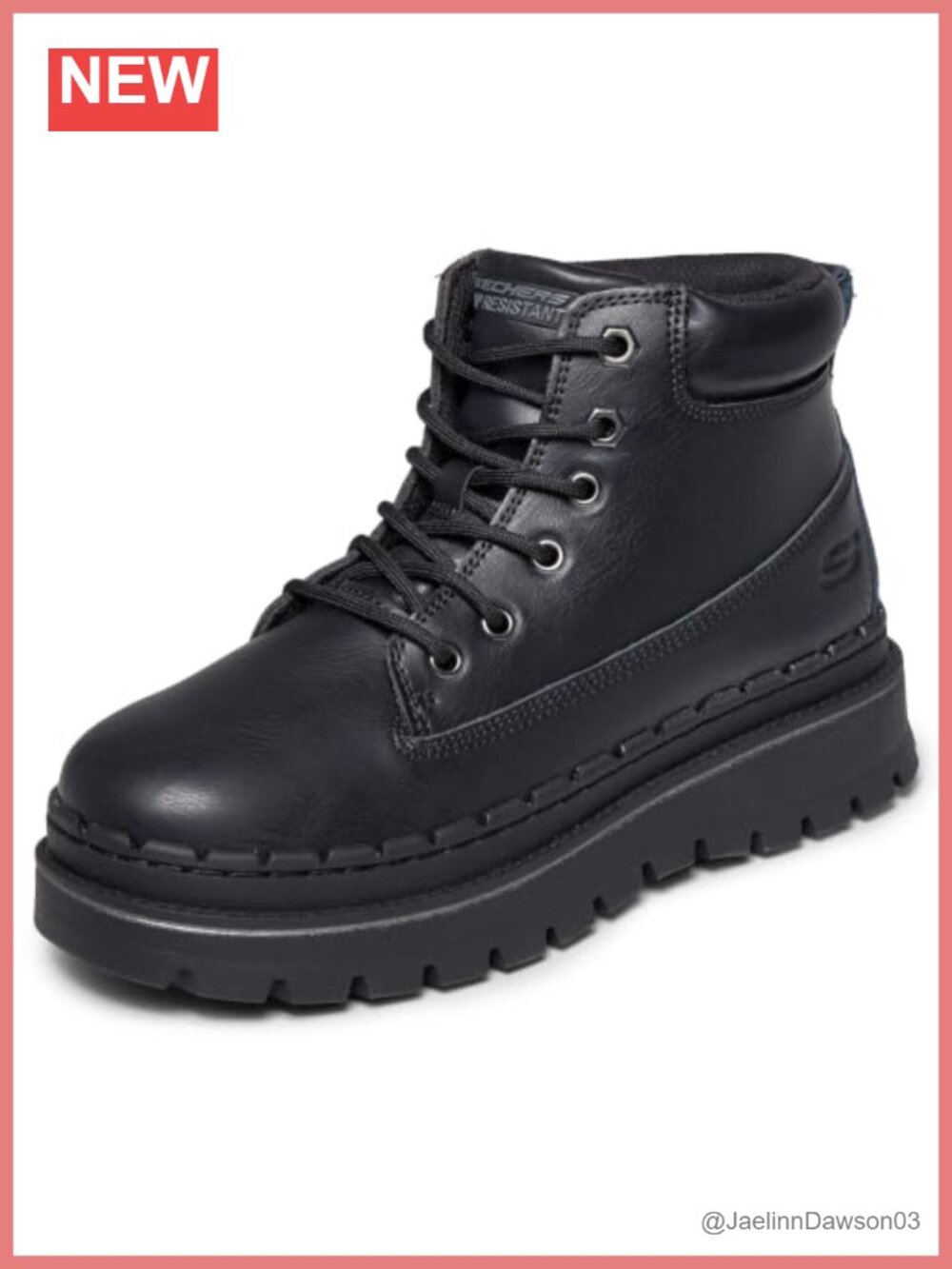 Skechers Jammers Platform Sr Slip Resistant Work Boot Leather